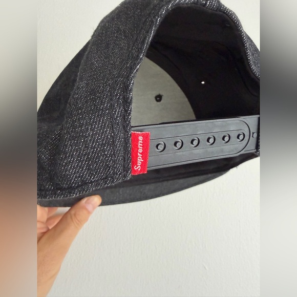 Supreme Charcoal and Red Logo Cap - Picture 3 of 5